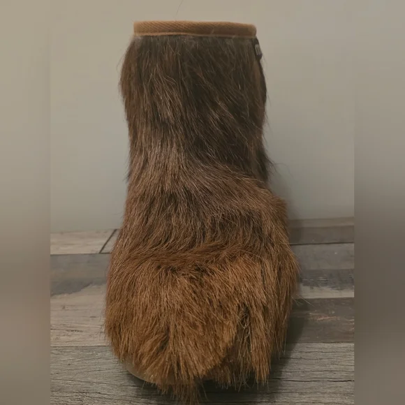 Mou Brown and Tan Fur Boots - Picture 6 of 8